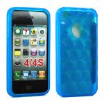 Wholesale iPhone 4S 4 Bubble Gel Case (Light Blue)